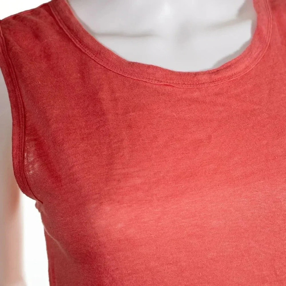 Banana Republic Orange Linen Tank Top XS - Picture 2 of 3